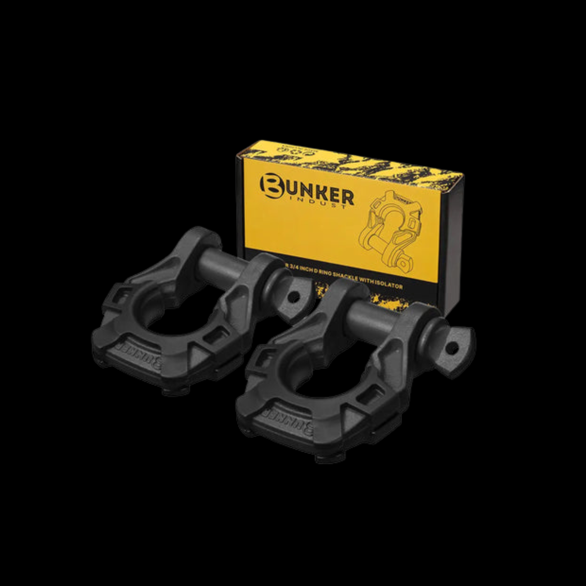 Bunker Indust Shackles 4.75Ton Set of 2