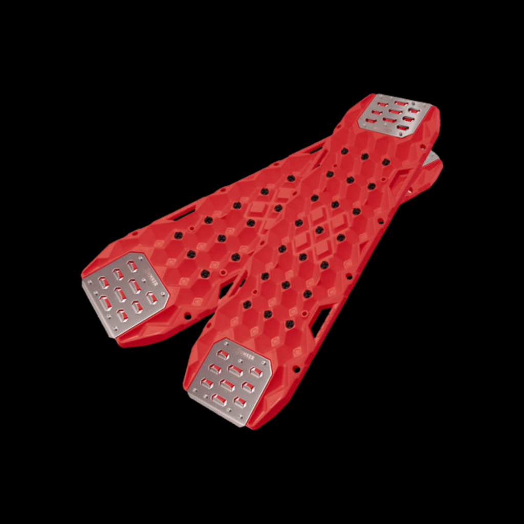 Bunker Indust Recovery Tracks with Replaceable Teeth & Steel Plate Black