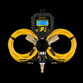 Bunker Indust Tire Inflator & Deflate Gauge with Hose 2Pc